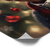 Poster Joyeux Noël des enfants noirs (Coin)