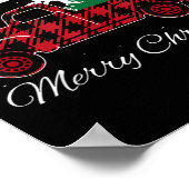 Poster Joyeux Noël Dinosaure Santa Chapeau Noël Buffalo R (Coin)