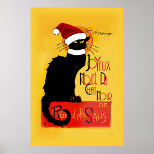 Poster Joyeux Noël Du Conversation Noir