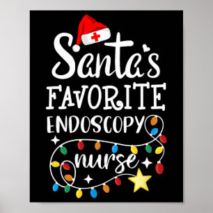 Poster Joyeux Noël Équipe d'infirmières préférées du Père