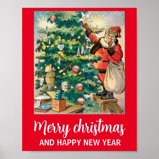 Poster Joyeux Noël et bonne année (Devant)
