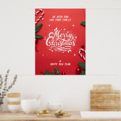 Poster Joyeux noël et bonne nouvelle année (Cuisine)