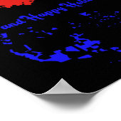 Poster Joyeux Noël Et Joyeuses Fêtes Carte Usa Festive (Coin)