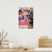 Poster Joyeux Noël et Nouvel An Victor RCA Old Advert (Cuisine)