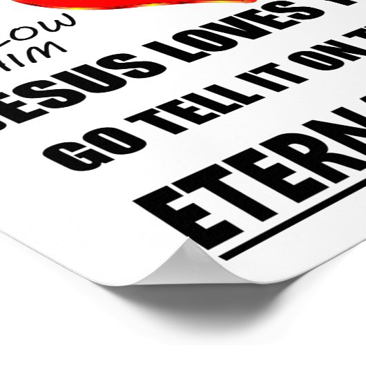 Poster Joyeux Noël Éternel Salut (Coin)