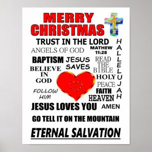Poster Joyeux Noël Éternel Salut