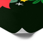 Poster Joyeux Noël Fancy Weight, Père Noël et bonhomme de (Coin)