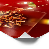 Poster Joyeux Noël Festive Décorations de Noël (Coin)