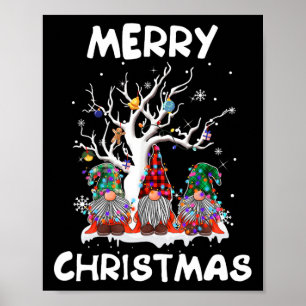Poster Joyeux Noël Gnomes Fun Xmas Famille Hommes Femmes