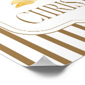 Poster joyeux Noël Gold Bow (Coin)