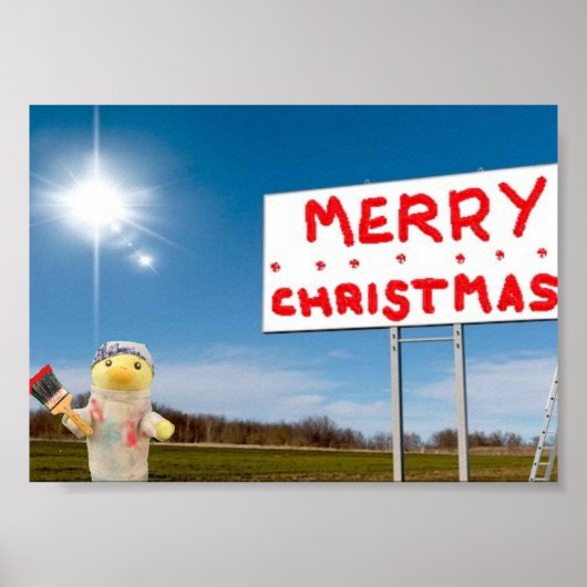 Poster Joyeux Noël Graffiti (Devant)