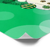 Poster Joyeux Noël Green Snowman (Coin)