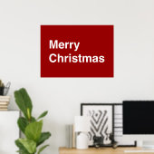 Poster Joyeux Noël Helvetica (Bureau à domicile)