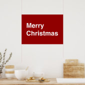 Poster Joyeux Noël Helvetica (Cuisine)