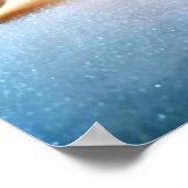 Poster Joyeux Noël - Image de la maison à l'heure de Noël (Coin)