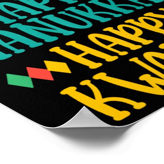 Poster Joyeux Noël Joyeux Hanoukka Joyeux Kwanzaa 11 (Coin)