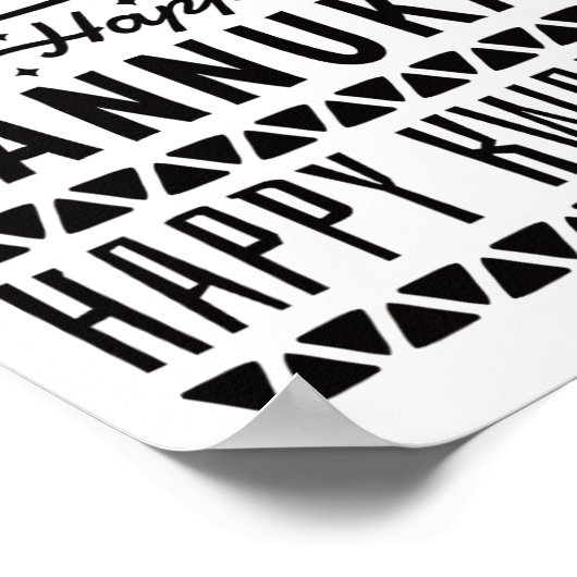 Poster Joyeux Noël Joyeux Hanoukka Joyeux Kwanzaa 4 (Coin)