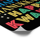 Poster Joyeux Noël Joyeux Hanoukka Joyeux Kwanzaa 9 (Coin)