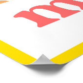 Poster Joyeux Noël Joyeux Joyeux Joyeux Jaune Jaune Jaune (Coin)