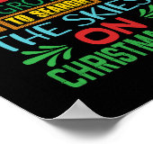 Poster Joyeux Noël Le Ciel Le Soir De Noël (Coin)