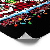 Poster Joyeux Noël Light mignonne Gnome Family Matching G (Coin)