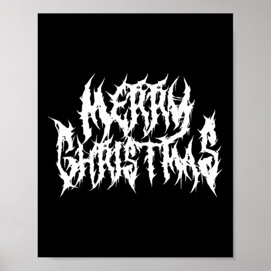 Poster Joyeux Noël. Métal de la mort (Devant)