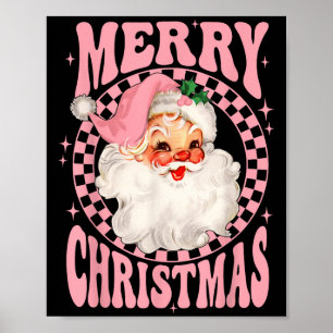 Poster Joyeux Noël Nk Santa Claus Retro Vintage