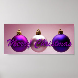 Poster Joyeux Noël Noël Boules Noël Esprit de Noël Art