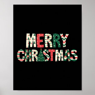 Poster Joyeux Noël Noël Noël Arbre Santa Claus Famille Pa