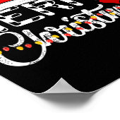 Poster Joyeux Noël Noël Père Noël Funny Famille (Coin)