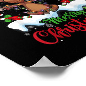 Poster Joyeux Noël Oie de Noël Oie de Noël Lumières des a (Coin)