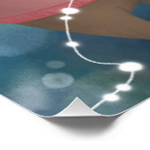 Poster Joyeux Noël : ours et lapin (Coin)