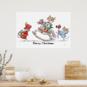 Poster Joyeux Noël Parade de souris Imprimer (Cuisine)