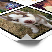 Poster Joyeux Noël personnalisé Collage photo (Coin)