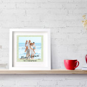 Poster Joyeux Noël Photo Green Calligraphie