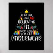 Poster Joyeux Noël Quand Vous Cessez De Croire En (Devant)