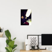 Poster Joyeux Noël! Que Dieu nous bénisse, tout le monde. (Bureau à domicile)