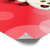 Poster Joyeux Noël Red Snowman (Coin)