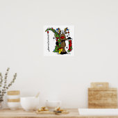 Poster Joyeux Noël Renne (Cuisine)