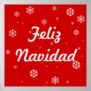 Poster Joyeux Noël Snowflakes