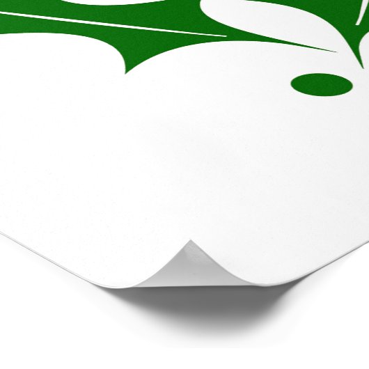 Poster Joyeux Noël Snowflakes hiver (Coin)