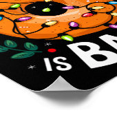 Poster Joyeux Noël Tout ce que je veux pour Noël Bagel Ho (Coin)