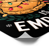 Poster Joyeux Noël Tout ce que je veux pour Noël Empanada (Coin)