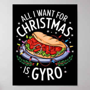 Poster Joyeux Noël Tout Ce Que Je Veux Pour Noël Gyro Hom