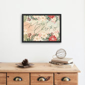 Poster Joyeux Noël | Vacances Botanique Splendor