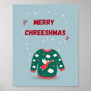 Poster Joyeux Noël Vilain Sweat Angel