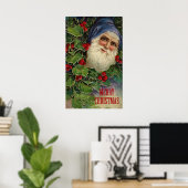 Poster Joyeux Noël vintage (Bureau à domicile)