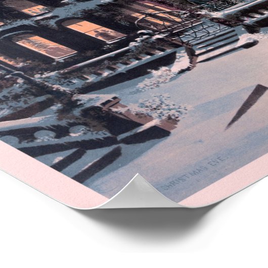 Poster Joyeux Noël vintage (Coin)