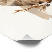 Poster Joyeux Noël Vintage enfant avec oiseau (Coin)