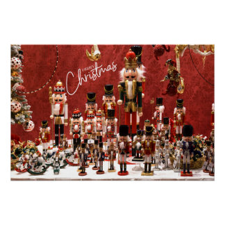 Poster Joyeux noisettes de Noël